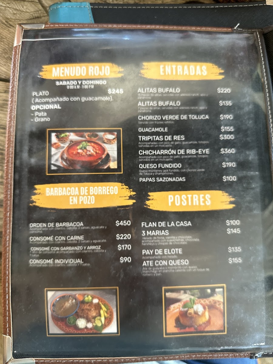 Asadero Campestre La Marquesa Menu - Image 6